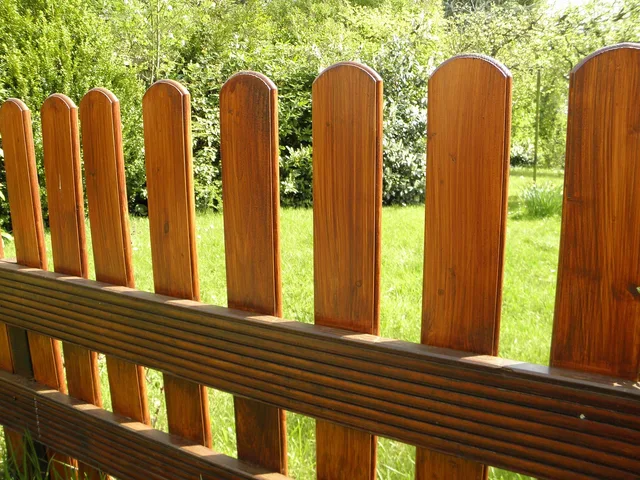 garden fence, fence, wooden fence, paling, nature, delimitation, garden, slats, boards. Fence contractor compliance: who to ask about permits, covenants and utility locates