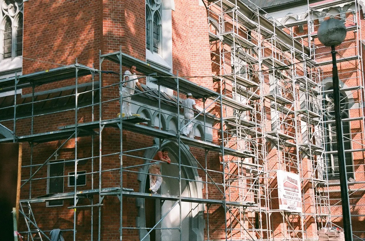 craftsmen, building, scaffold, construction, architecture, worker, builder, contractor, repair, renovation, laborer, carpenter, build, brown construction, contractor, renovation, r. Fence contractor quality assurance checklist