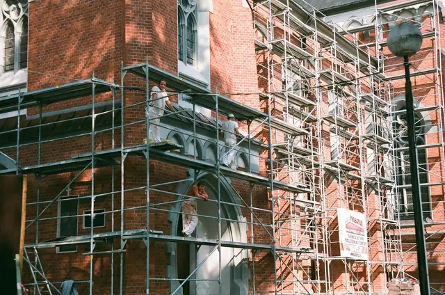 craftsmen, building, scaffold, construction, architecture, worker, builder, contractor, repair, renovation, laborer, carpenter, build, brown construction, contractor, renovation, r. Fence contractor quality assurance checklist