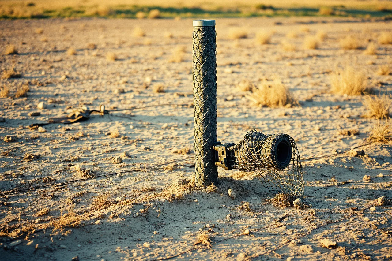 Two workers setting a chain link post on open ground (Profitable fence contractor services worth offering)